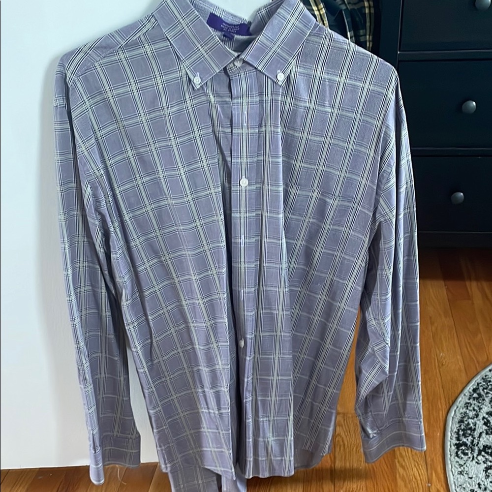 Purple Plaid Men's Shirt